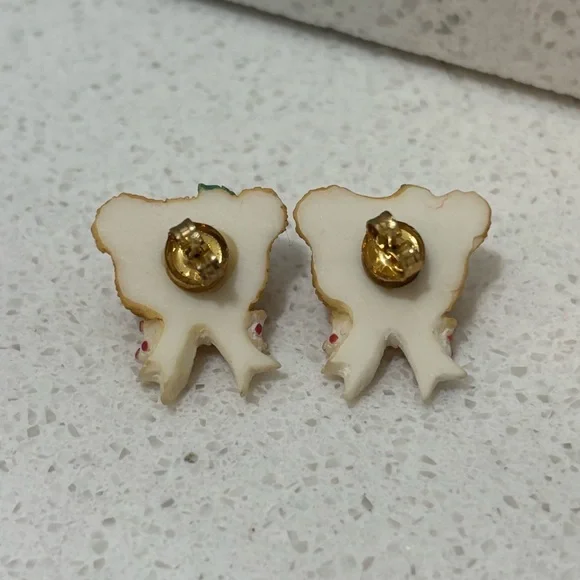 Vintage Cherished Teddies Earrings 1995 - Picture 2 of 4
